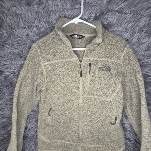 The North Face Beige Full-Zip Jacket